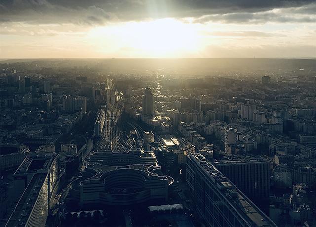 Visuel d'un vue aérienne de Paris